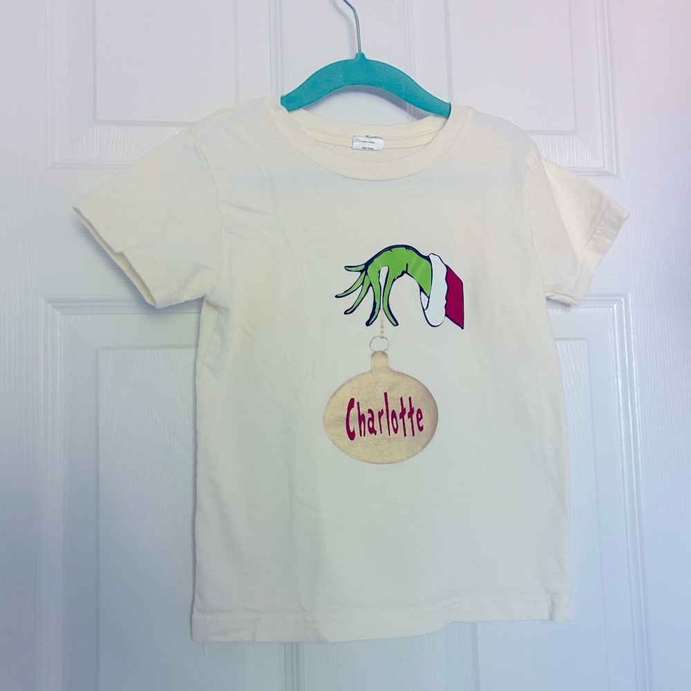 EUC “Charlotte” Monogram Grinch T-shirt